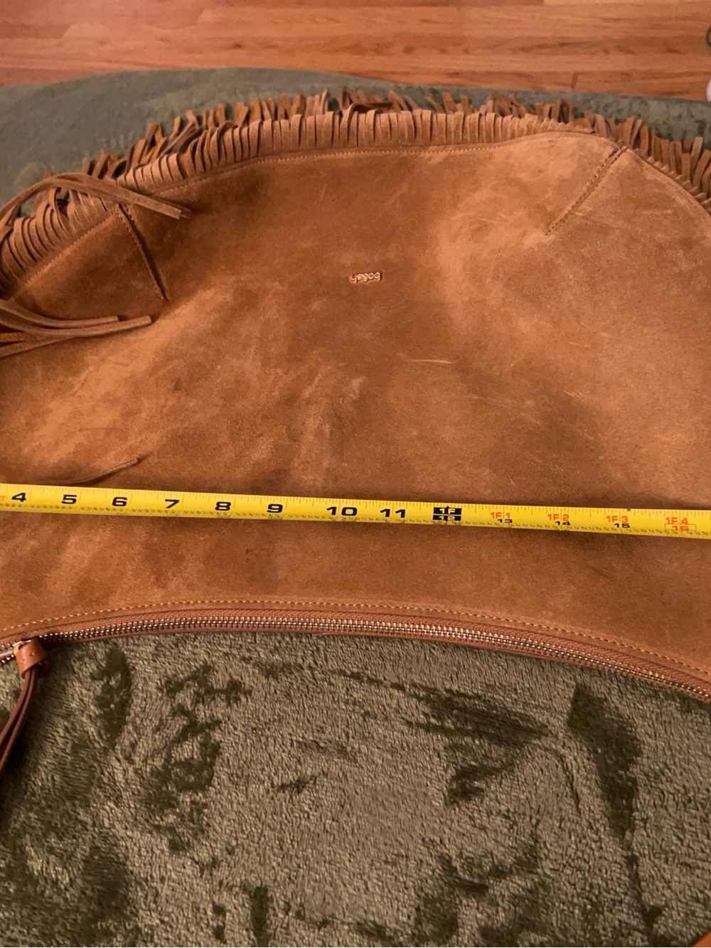 ba&sh Swing Fringed Suede Shoulder Bag -
Cognac Brown (As-ls) - Picture 13 of 14